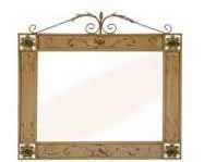 Iron Scroll Mirror 
