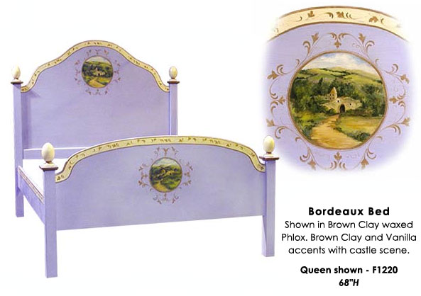 Bordeaux Bed-Brown Clay waxed Phlox