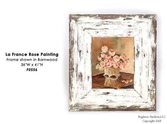 La France Rose Painting-Barnwood